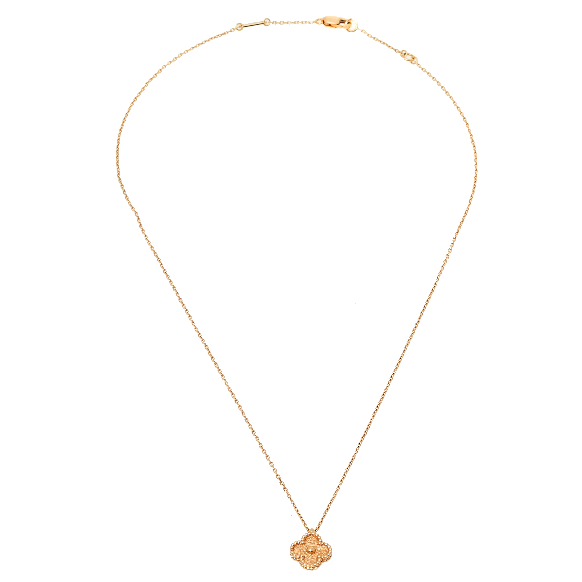 

Van Cleef & Arpels Vintage Alhambra 18K Rose Gold Pendant Necklace