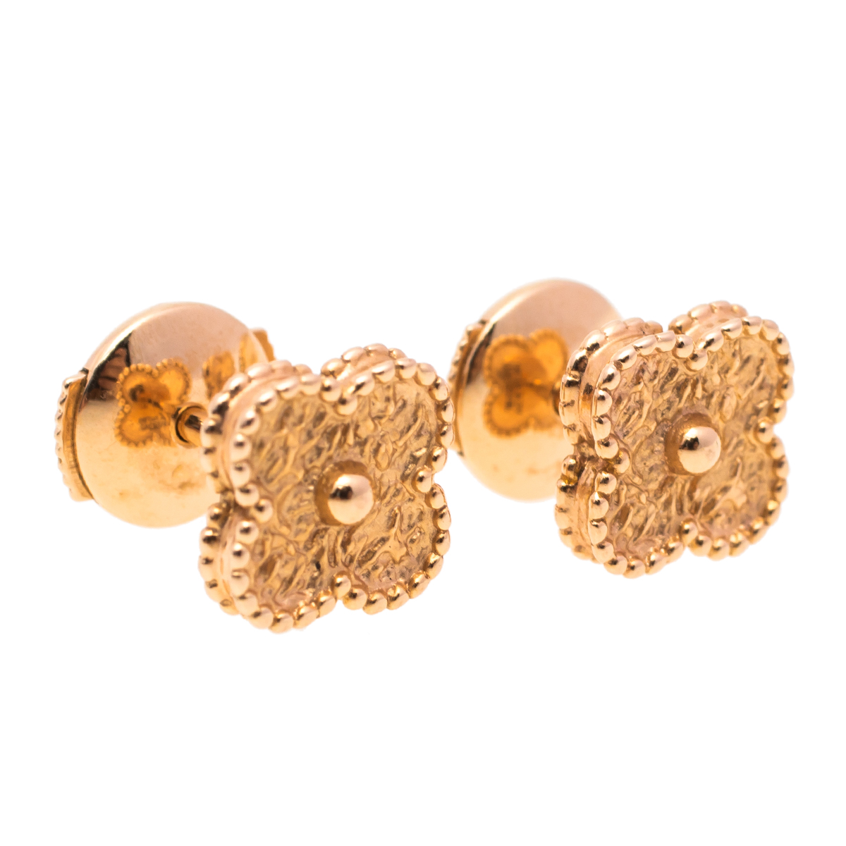 

Van Cleef & Arpels Sweet Alhambra 18K Rose Gold Stud Earrings
