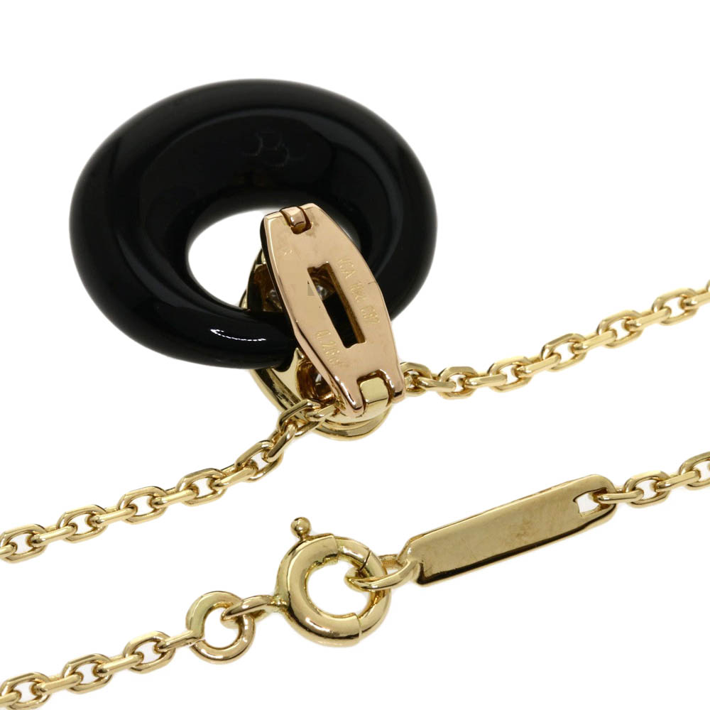 

Van Cleef & Arpels Angelic 18K Yellow Gold Diamond Onyx Necklace