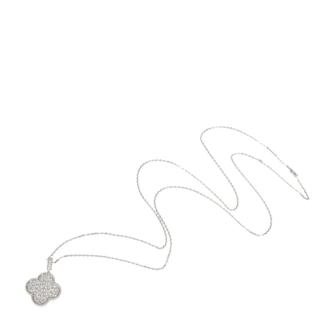 

Van Cleef & Arpels Magic Alhambra 18K White Gold Diamond Necklace