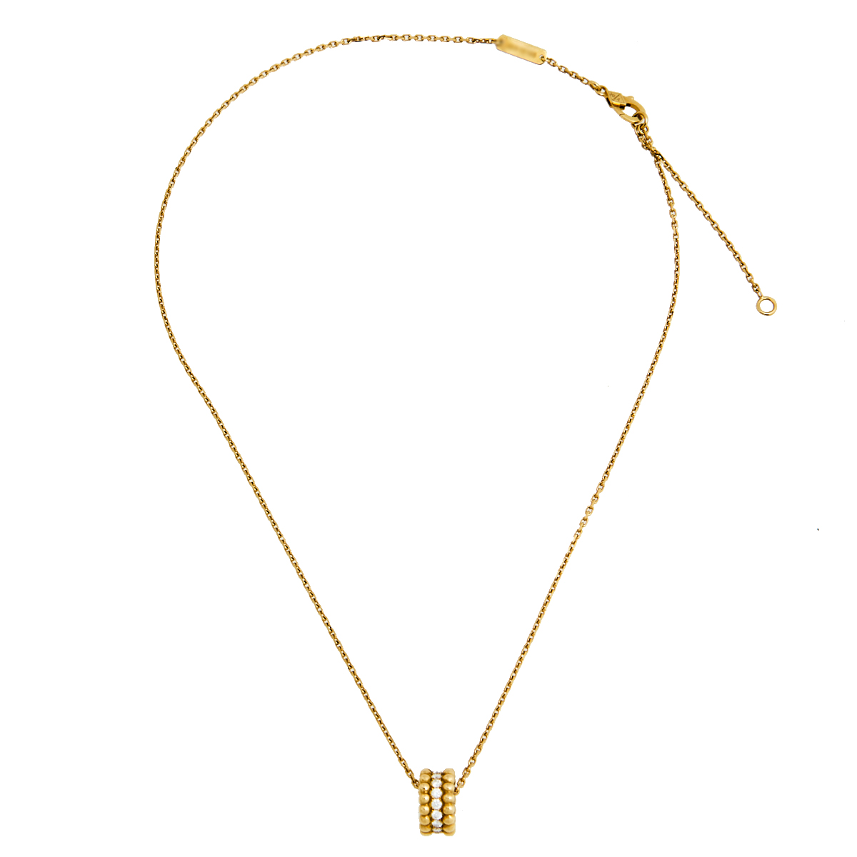 

Van Cleef & Arpels Perlée Diamond 18k Yellow Gold Pendant Necklace