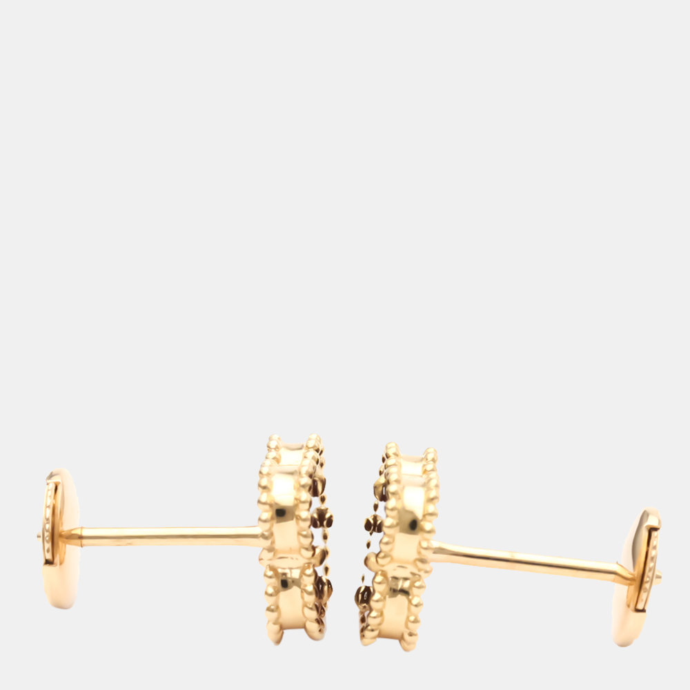 

Van Cleef & Arpels Sweet Alhambra 18K Rose Gold Carnelian Earrings