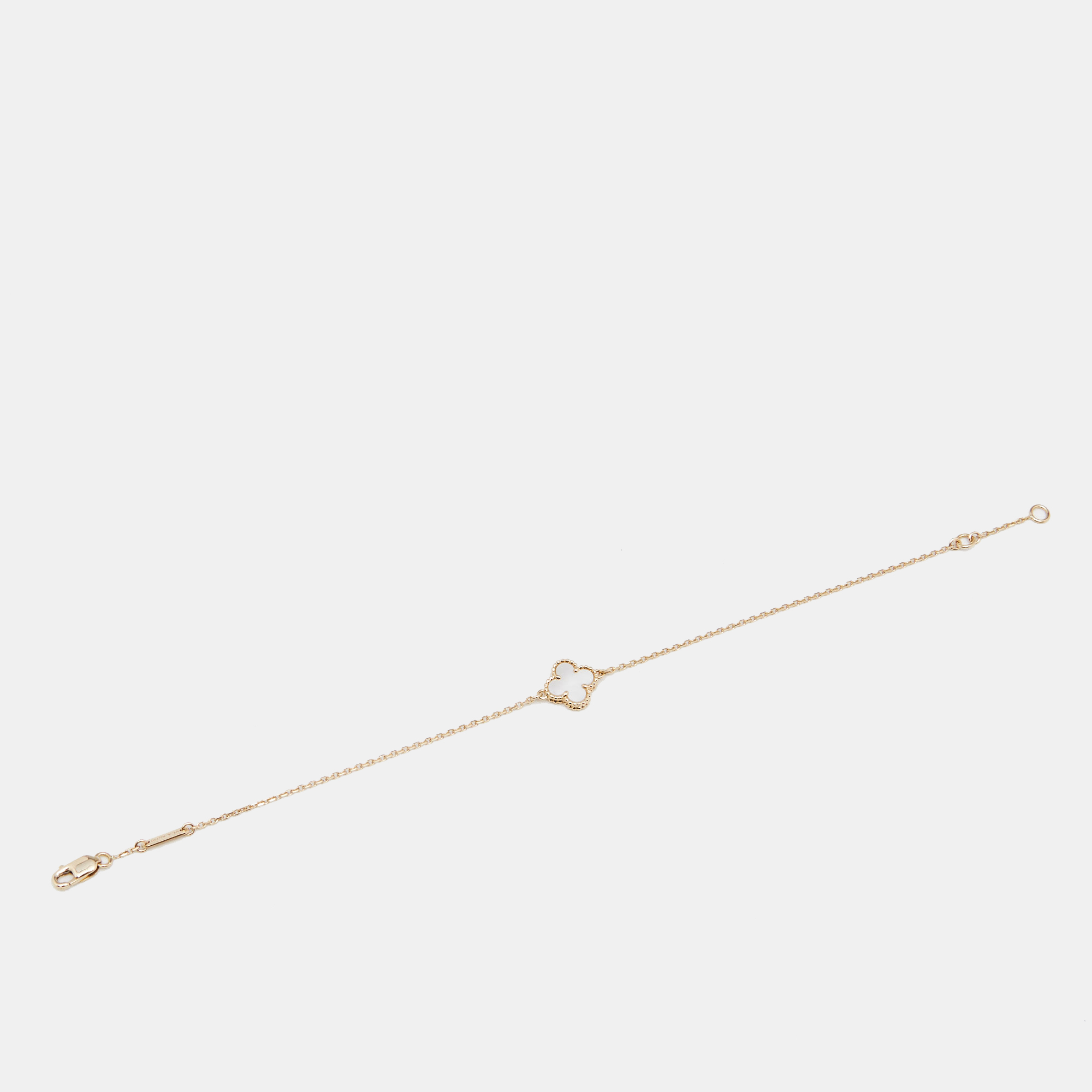 

Van Cleef & Arpels Sweet Alhambra Mother of Pearl 18k Yellow Gold Bracelet