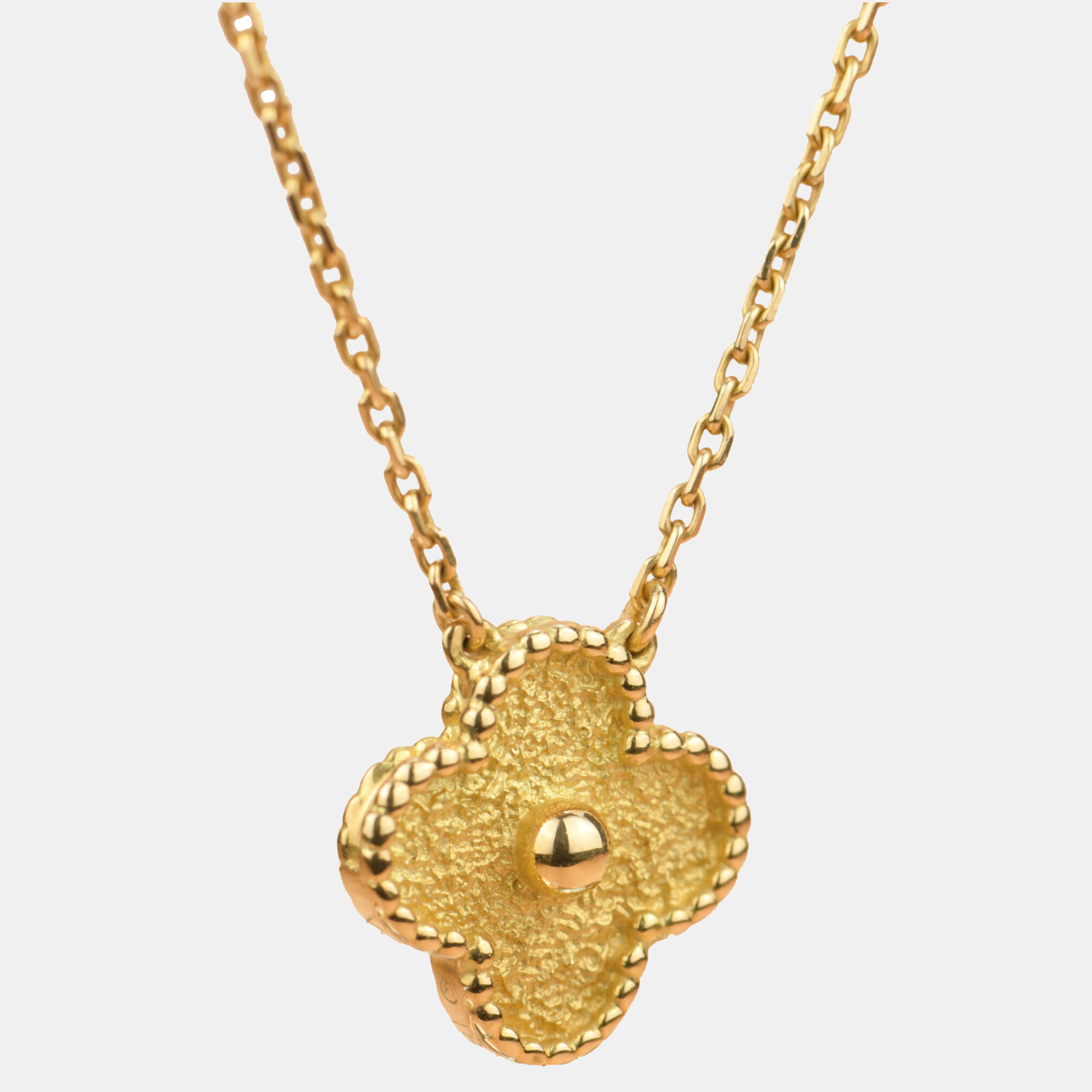 

Van Cleef & Arpels Yellow Gold Alhambra Pendant Necklace