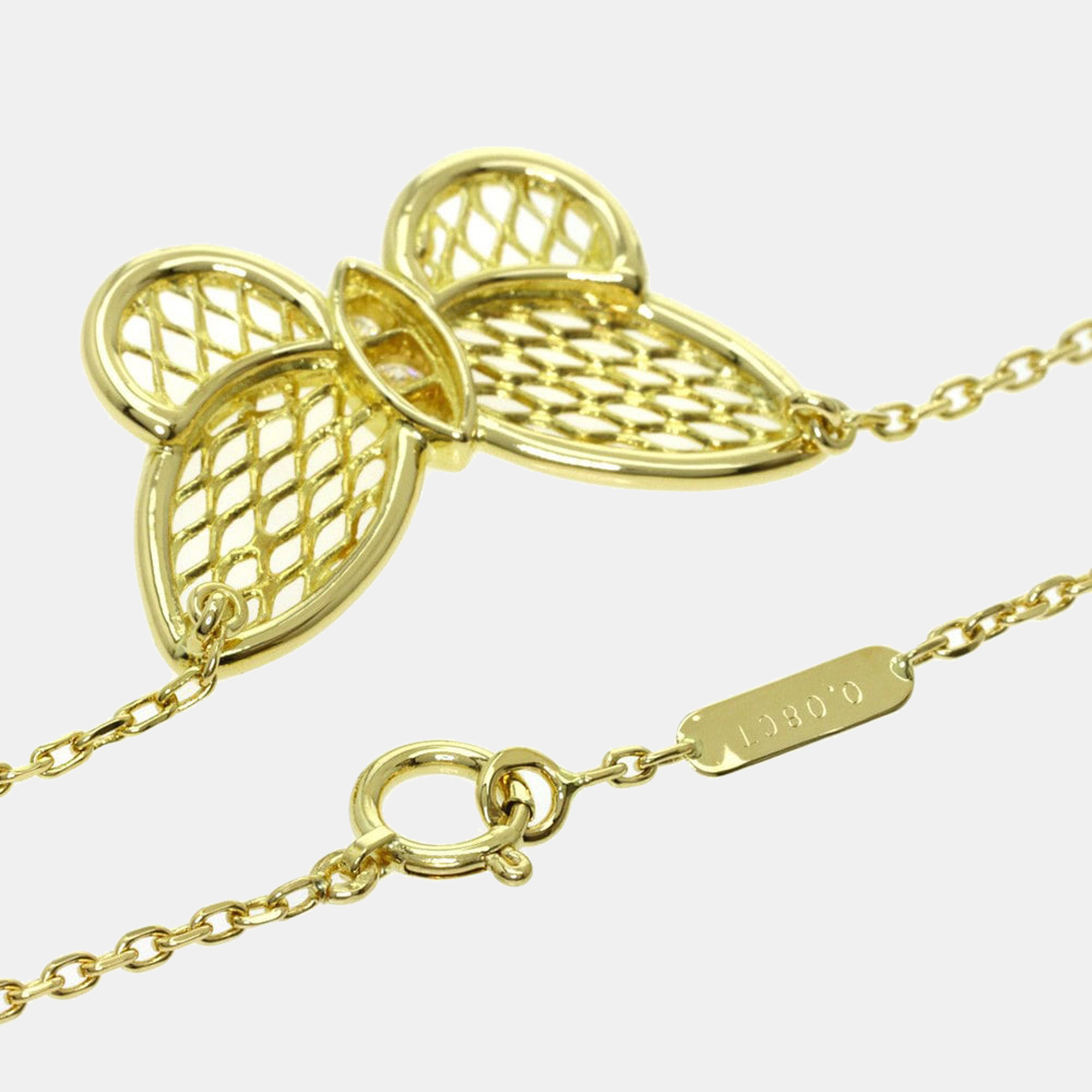 

Van Cleef & Arpels Papillon Diamond Necklace 18k Yellow Gold Ladies