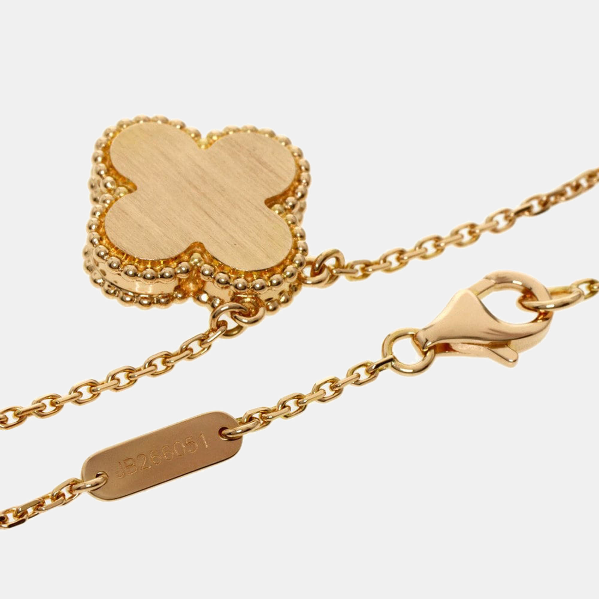 

Van Cleef & Arpels Vintage Alhambra Limited Edition 18K Rose Gold and Diamond Mother of Pearl Necklace