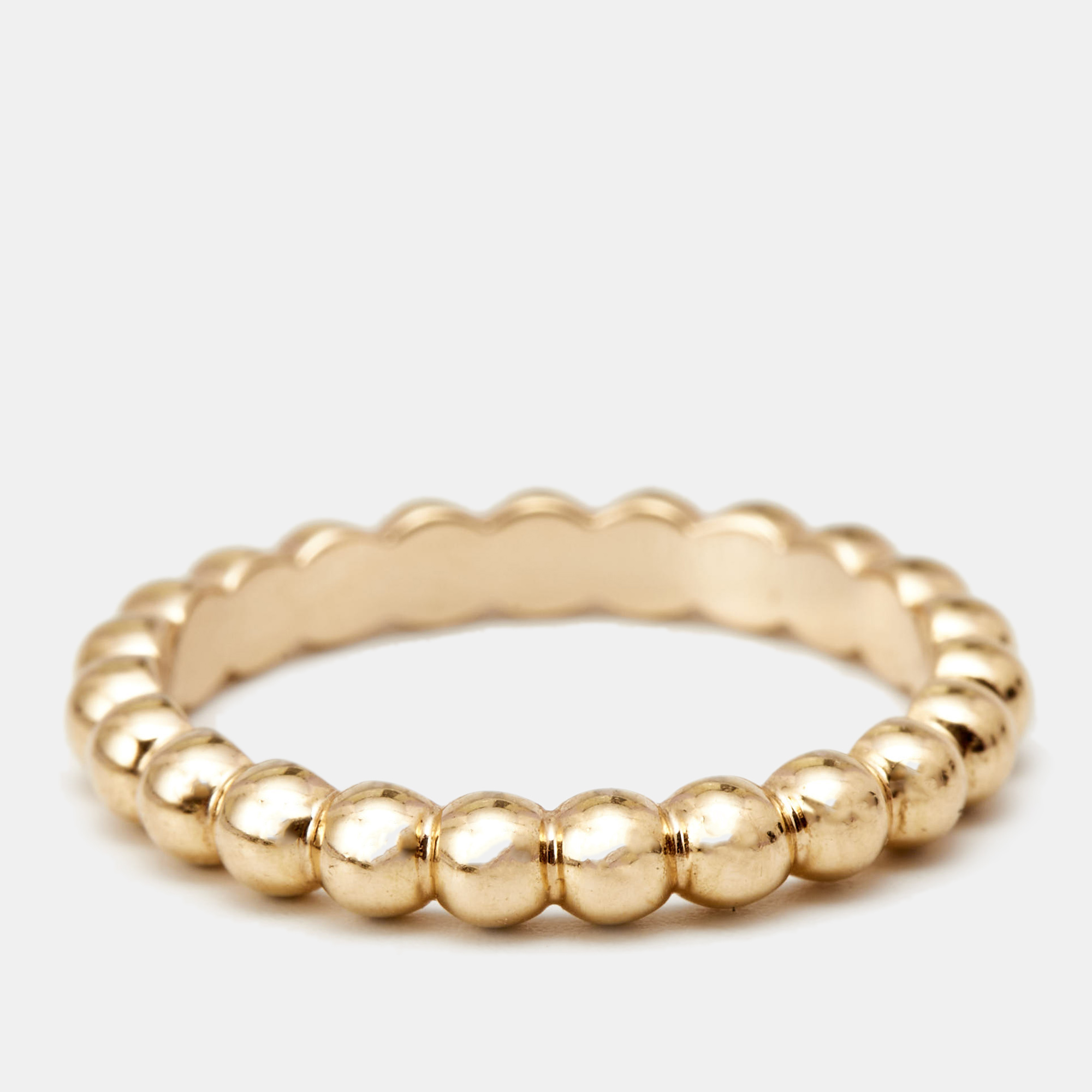 

Van Cleef & Arpels Perlée Pearls 18k Rose Gold Medium Model Ring Size