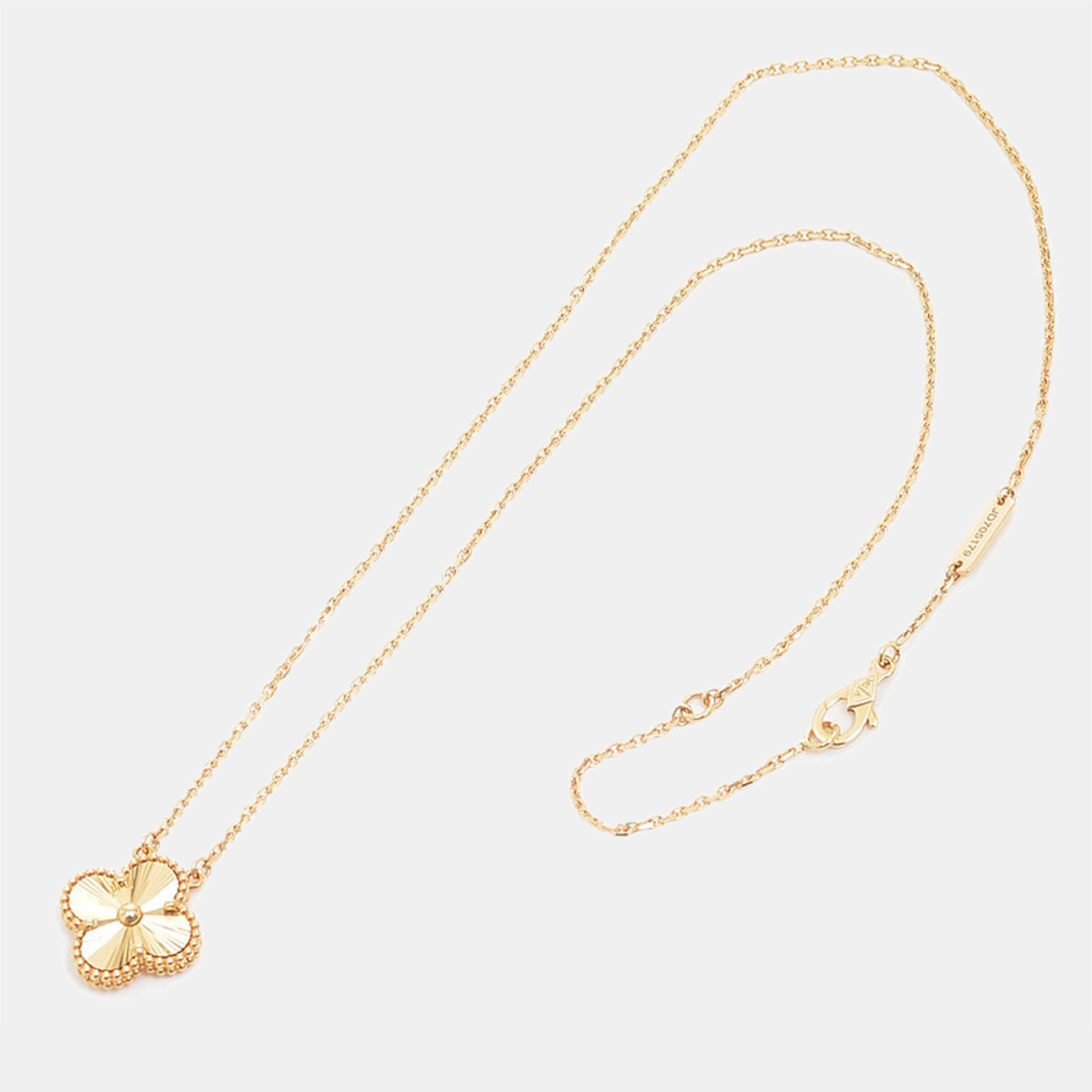 

Van Cleef & Arpels Vintage Alhambra 18K Yellow Gold Pendant Necklace