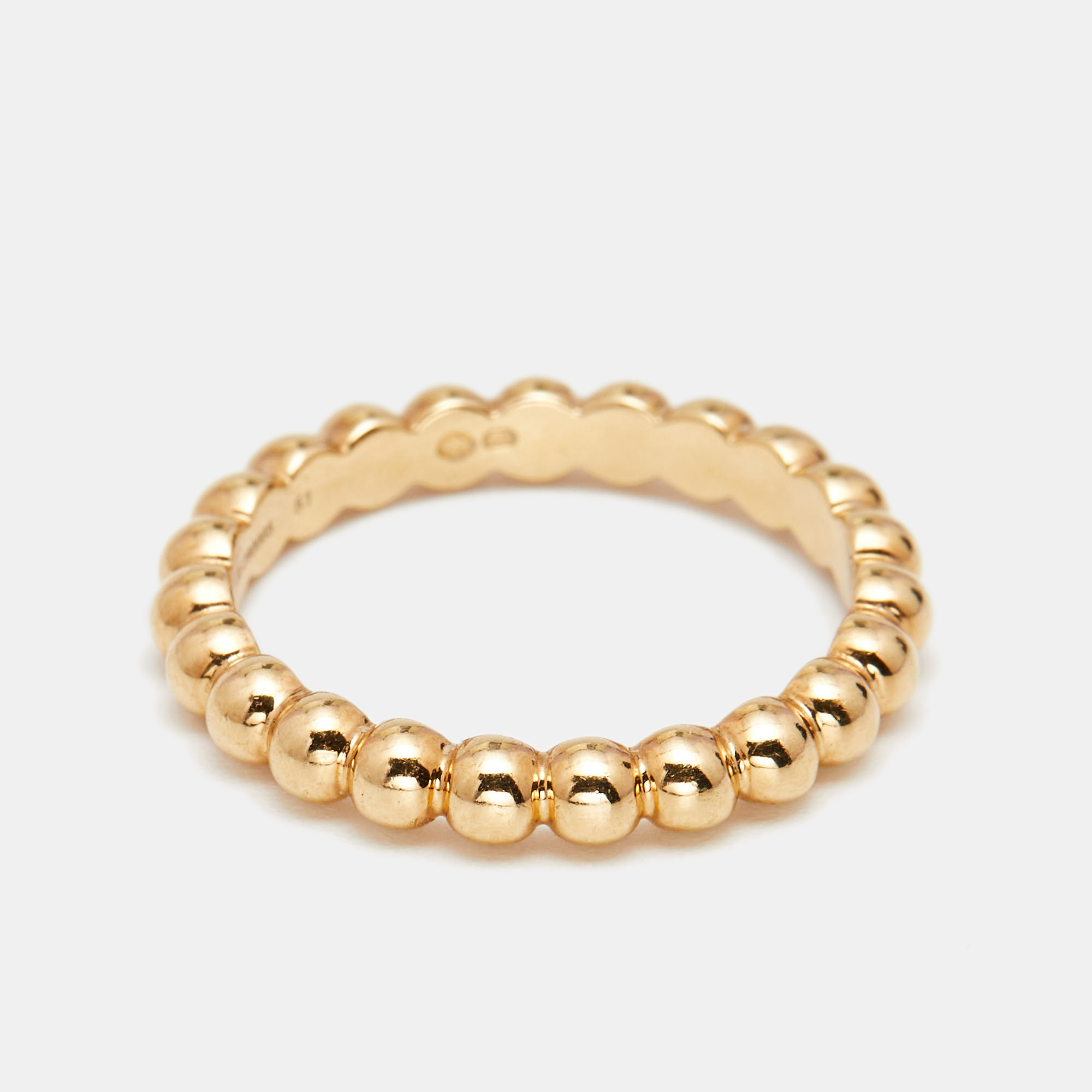 

Van Cleef & Arpels Medium Perlée Pearls 18k Yellow Gold Ring Size