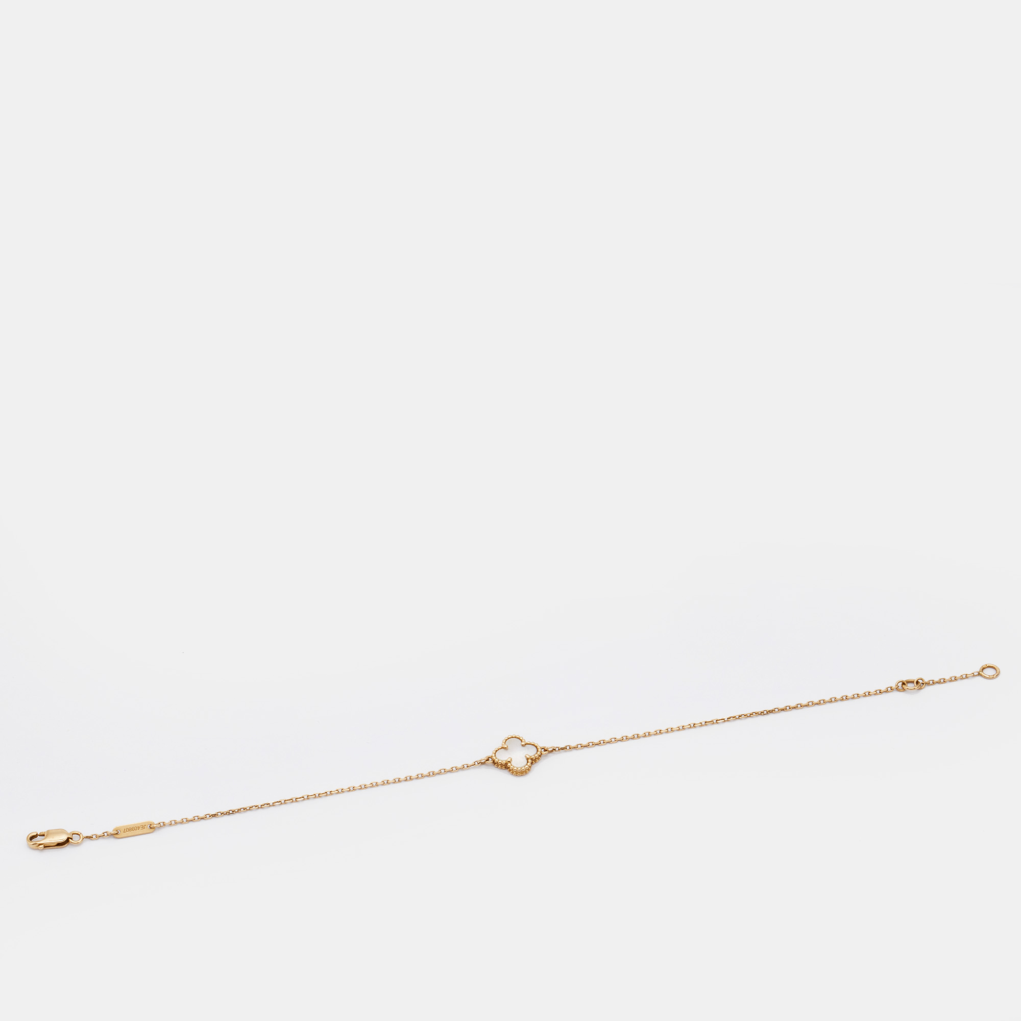 

Van Cleef & Arpels Sweet Alhambra Mother of Pearl 18k Yellow Gold Bracelet