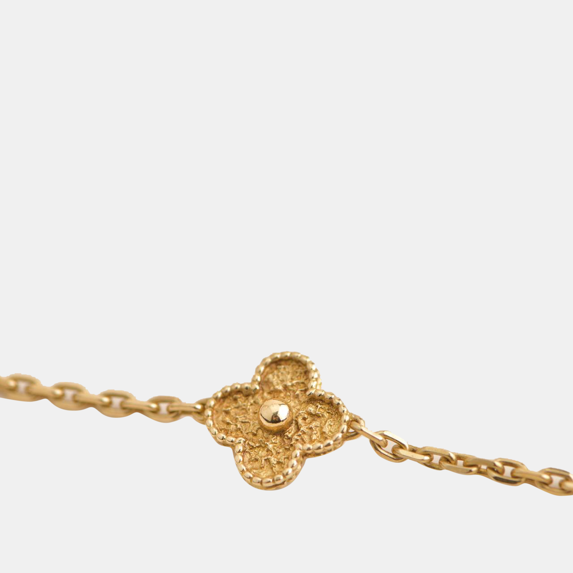

Van Cleef and Arpels Vintage Alhambra 18K Yellow Gold Necklace