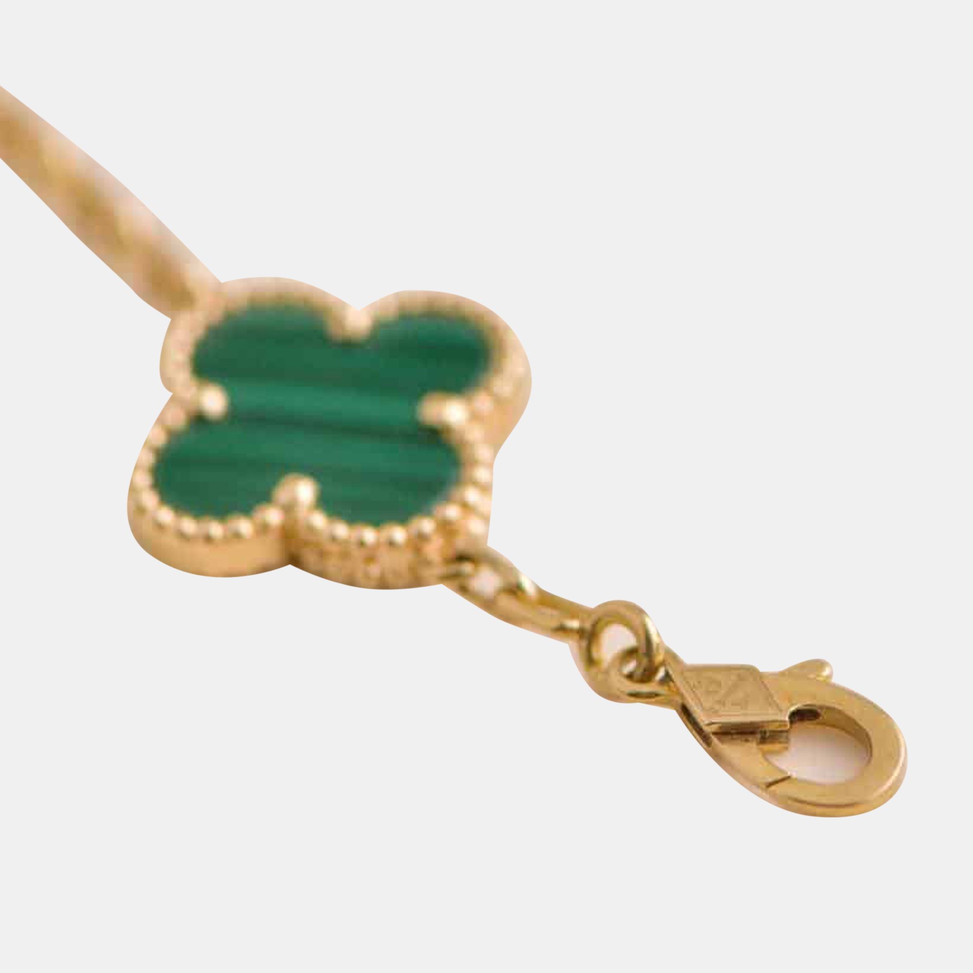 

Van Cleef & Arpels Vintage Alhambra Malachite Yellow Gold Bracelet