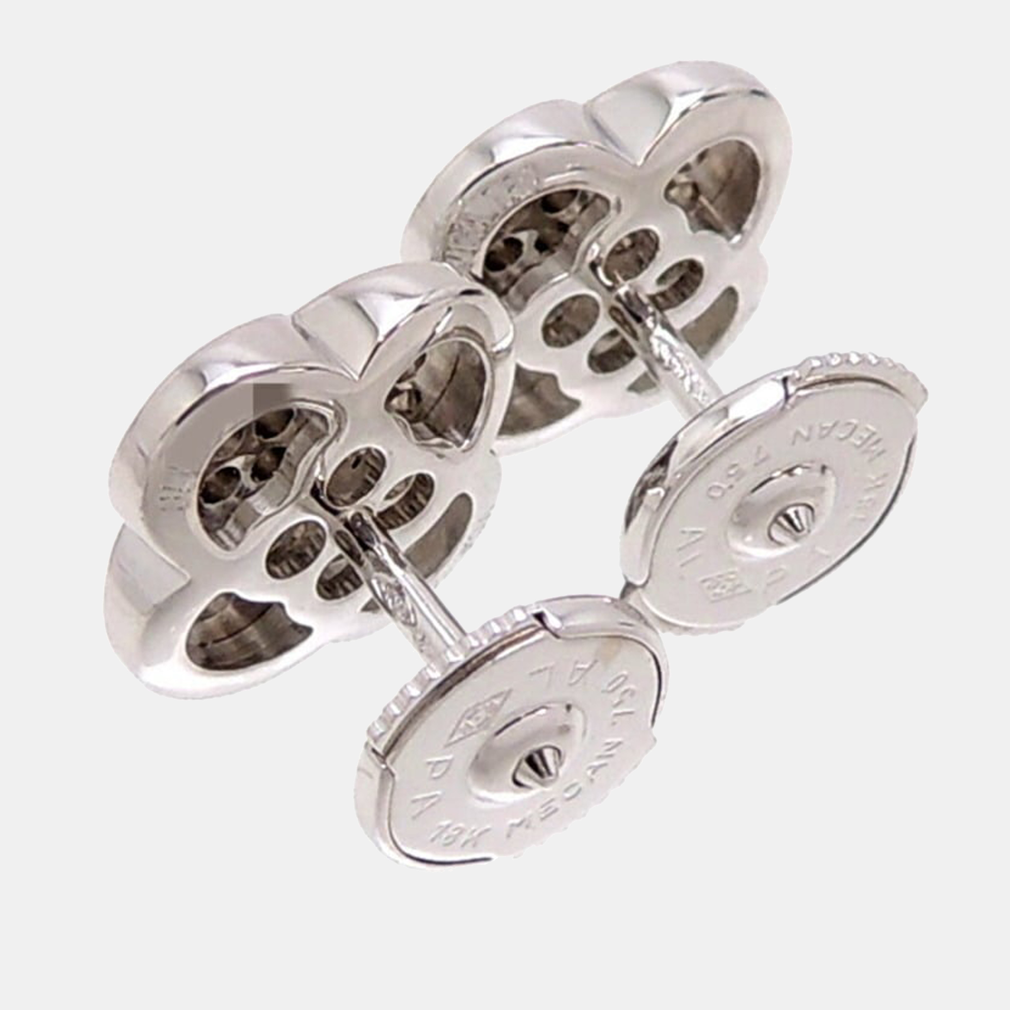 

Van Cleef & Arpels Pure Alhambra 18K White Gold Diamond Earrings