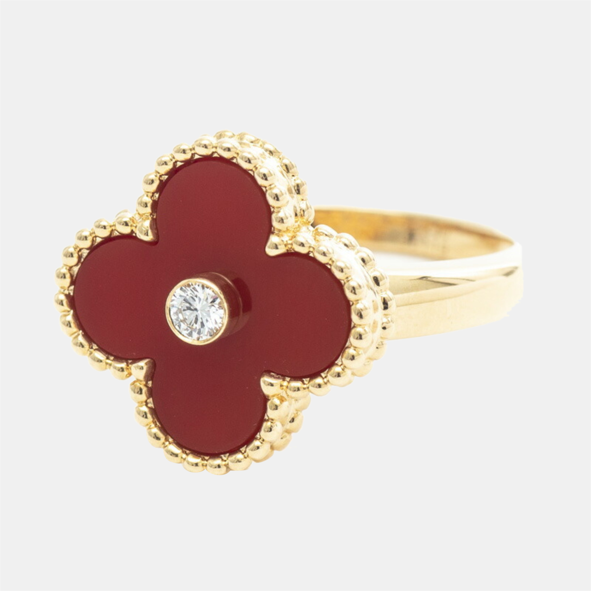 

Van Cleef & Arpels Gold Yellow Gold Vintage Alhambra ring jewelry Ring EU 52