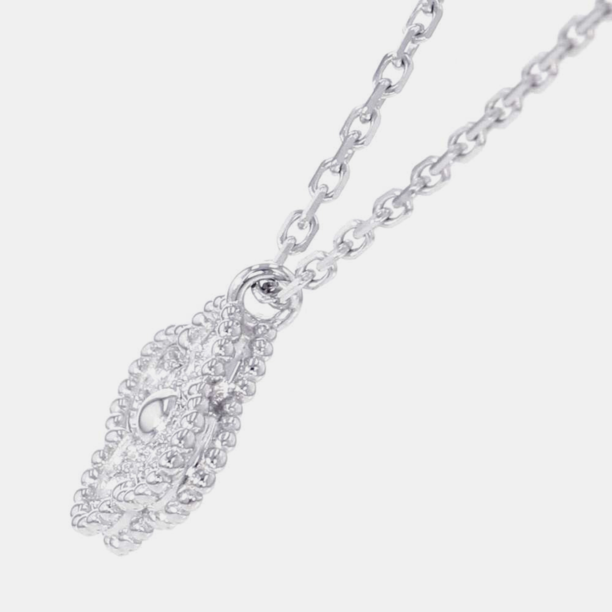 

Van Cleef & Arpels Sweet Alhambra 18K White Gold Diamond Necklace