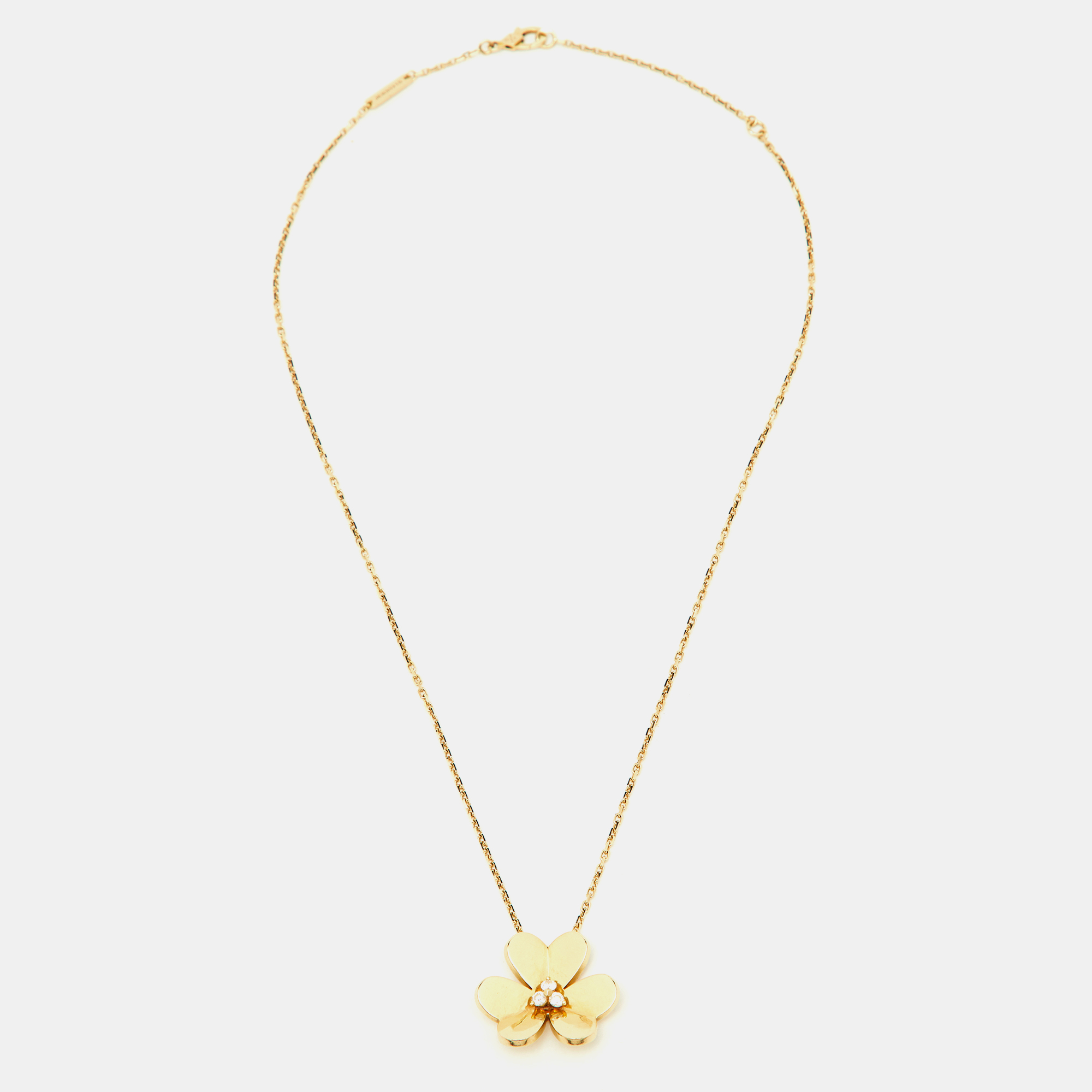 

Van Cleef & Arpels Frivole Diamond 18K Yellow Gold Pendant Necklace