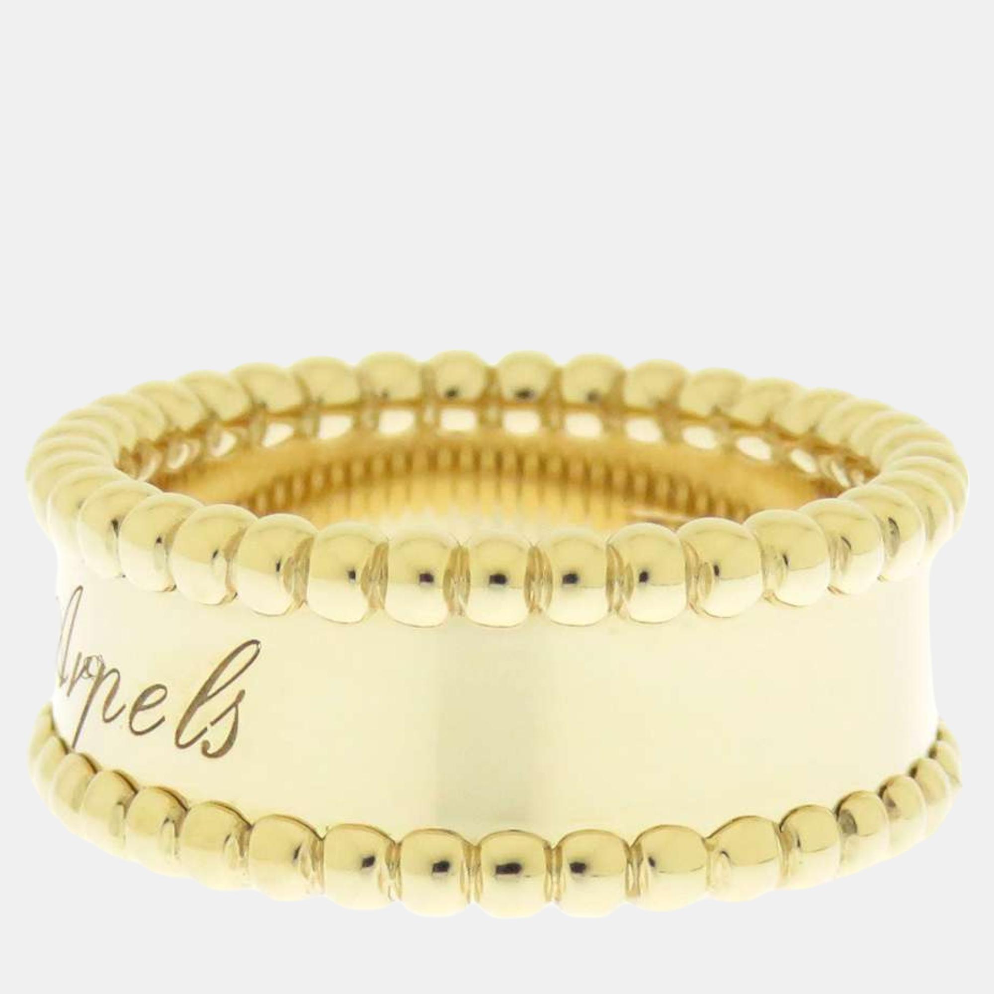 

Van Cleef & Arpels 18K Yellow Gold Perlée Band Ring