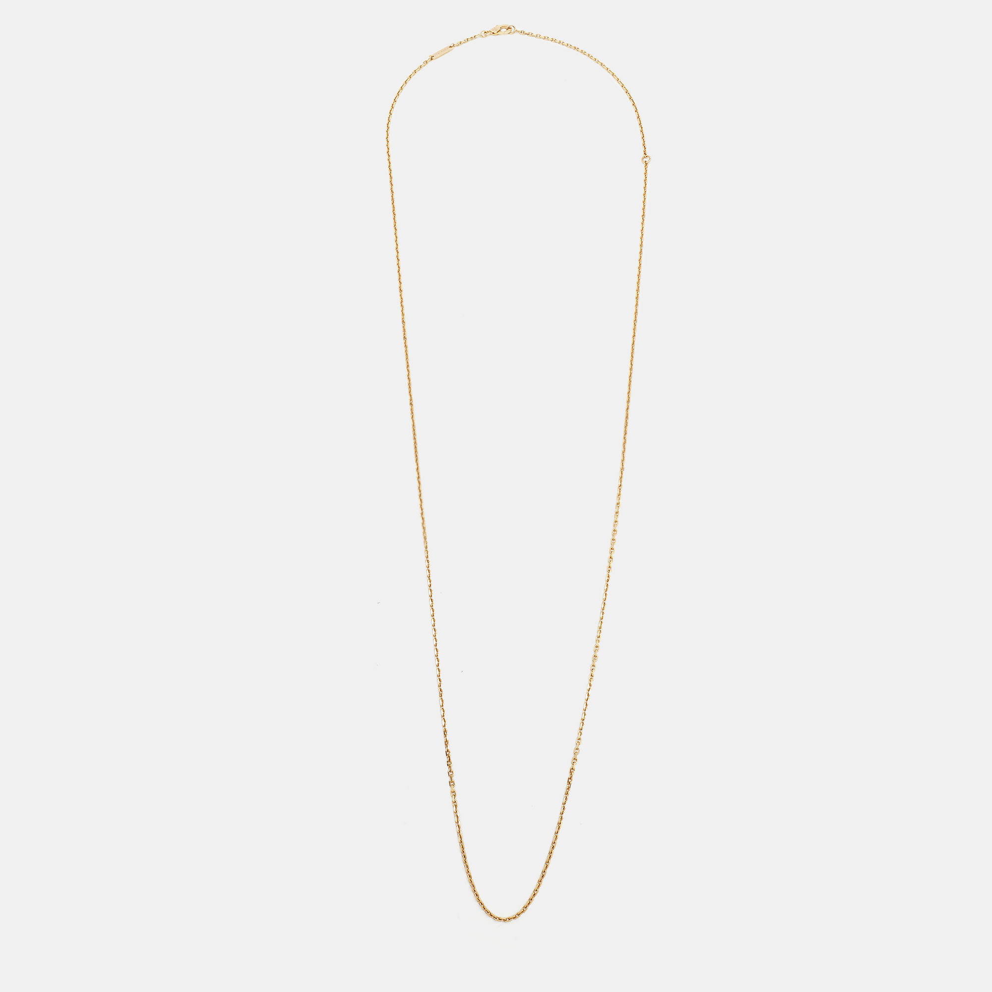 Pre Owned Van Cleef & Arpels Trace 18k Yellow Gold Chain