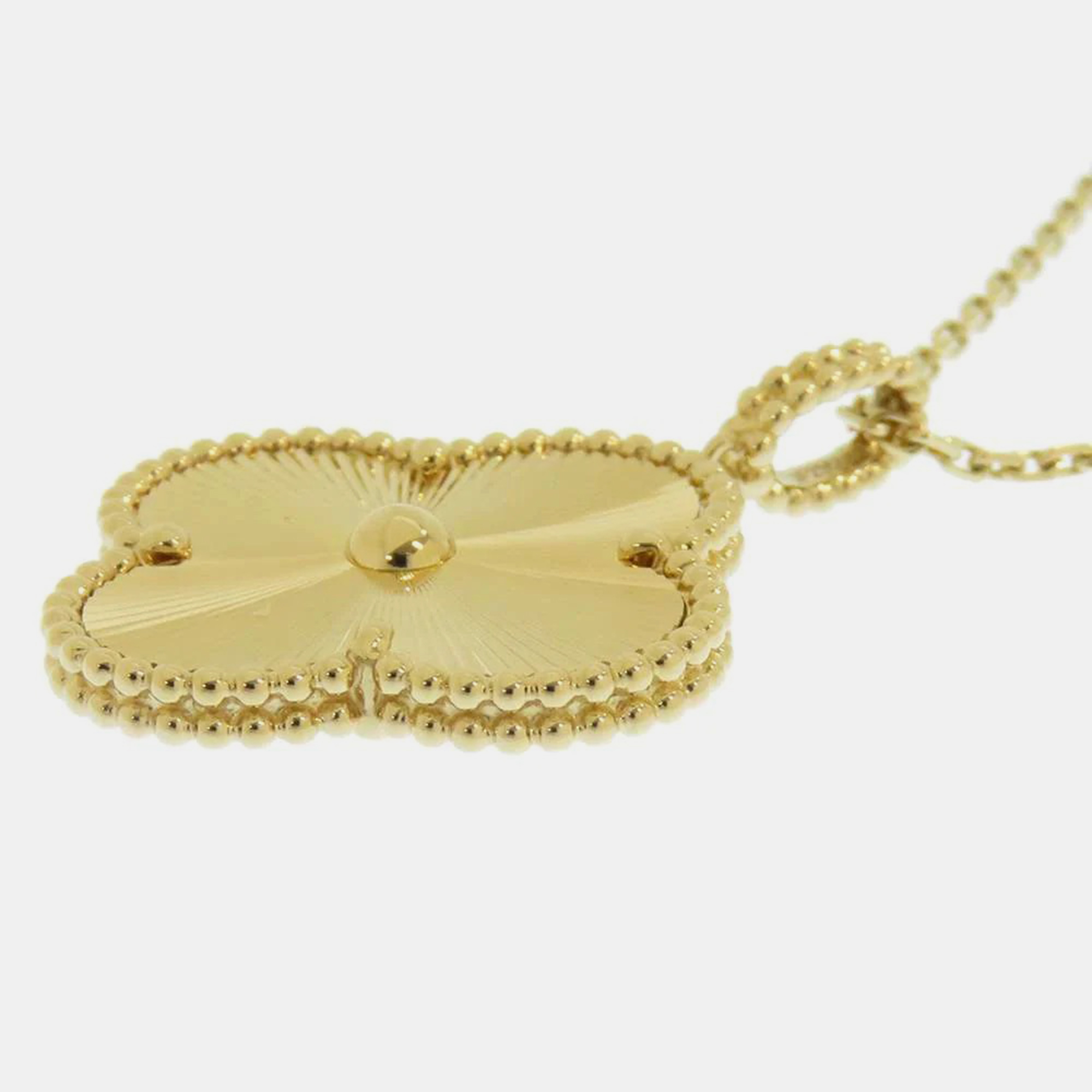 

Van Cleef & Arpels 18K Yellow Gold Magic Alhambra Long Necklace 1 Motif Necklace