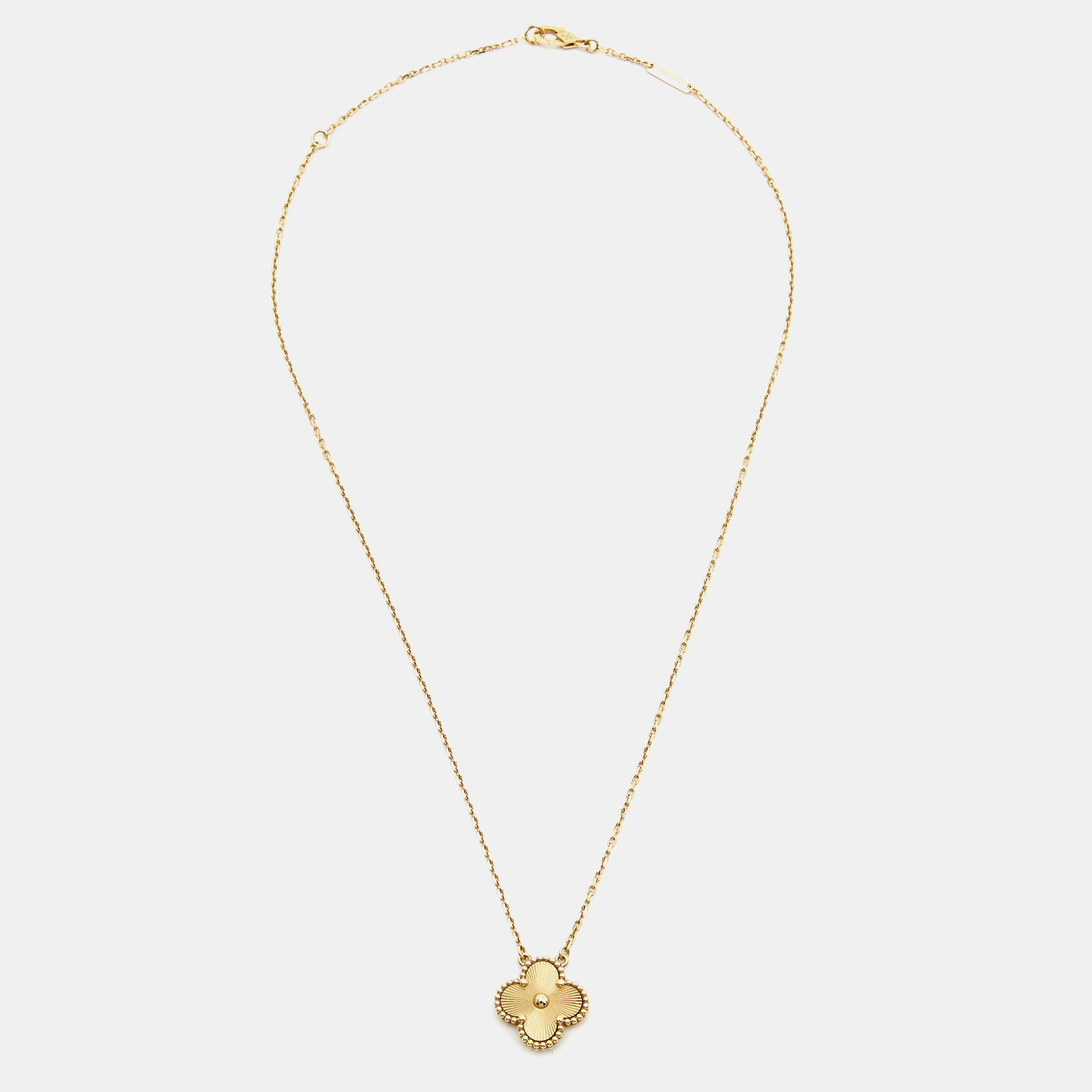 

Van Cleef & Arpels Vintage Alhambra 18k Yellow Gold Necklace