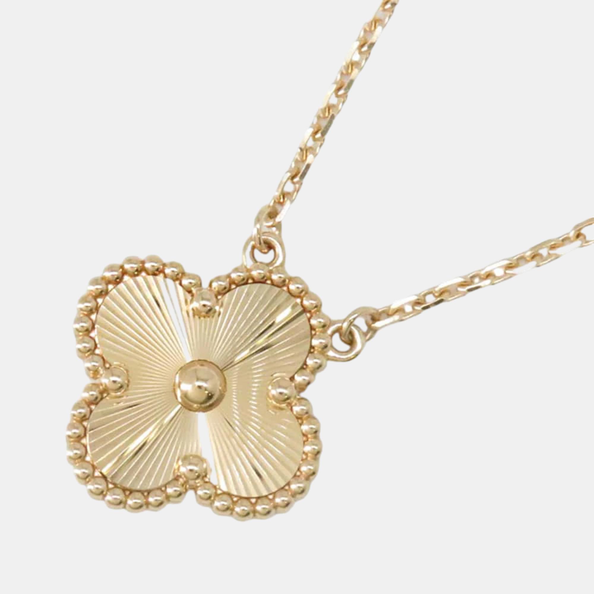 

Van Cleef & Arpels 18K Yellow Gold Vintage Alhambra Pendant Necklace