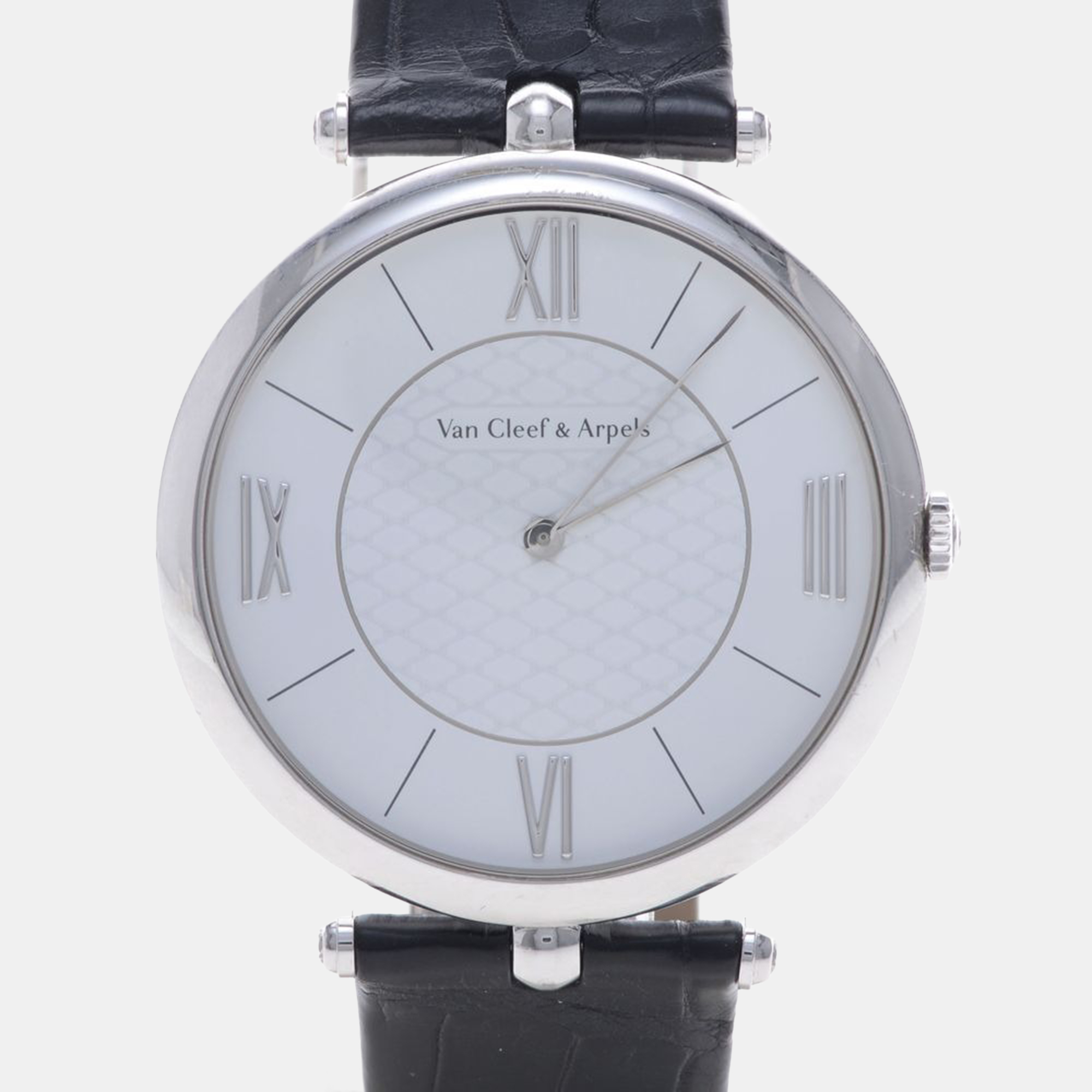 

Van Cleef & Arpels Pierre Manual Winding White Gold Men's Wristwatch 42 mm