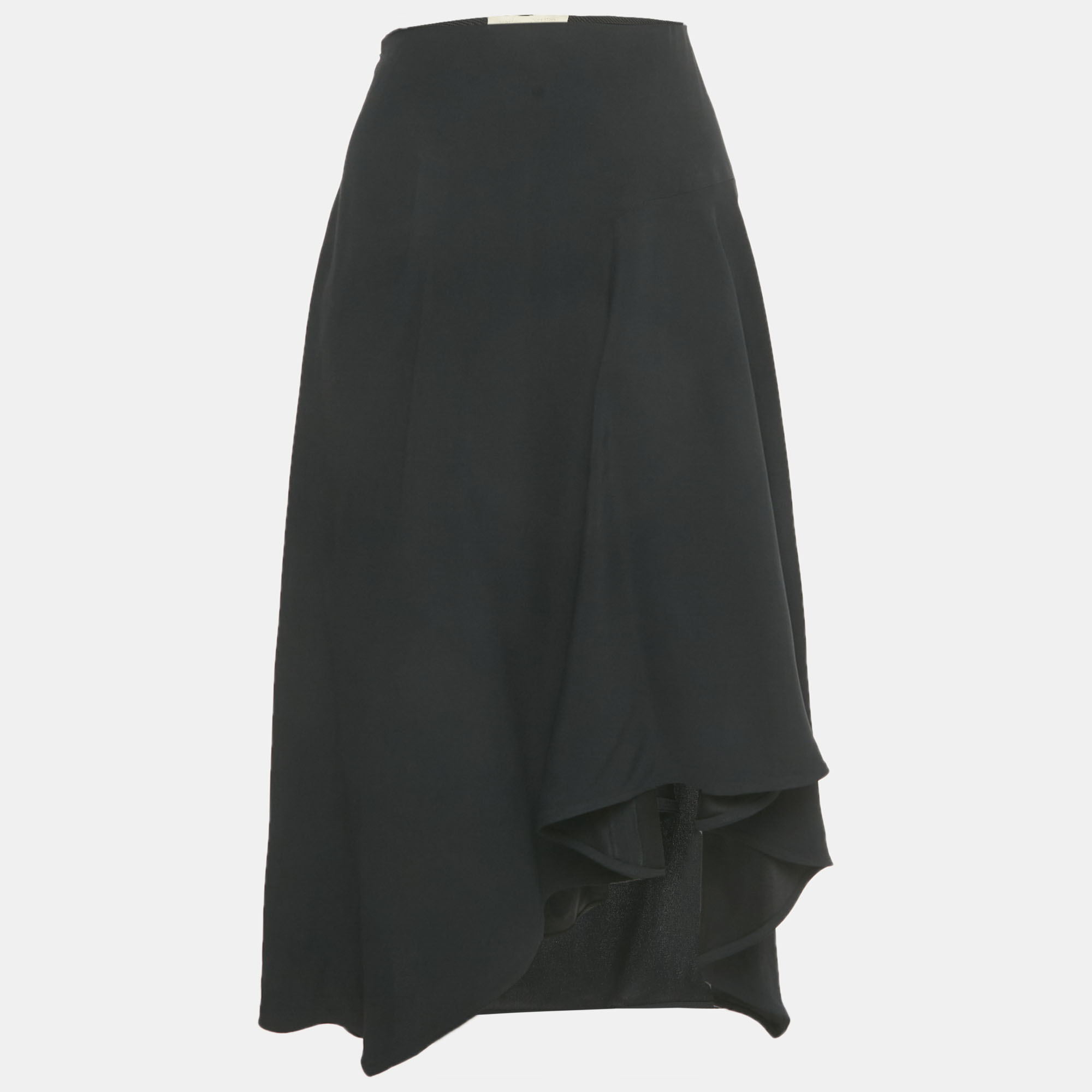 

Vanessa Bruno Black Crepe Asymmetric Midi Skirt S
