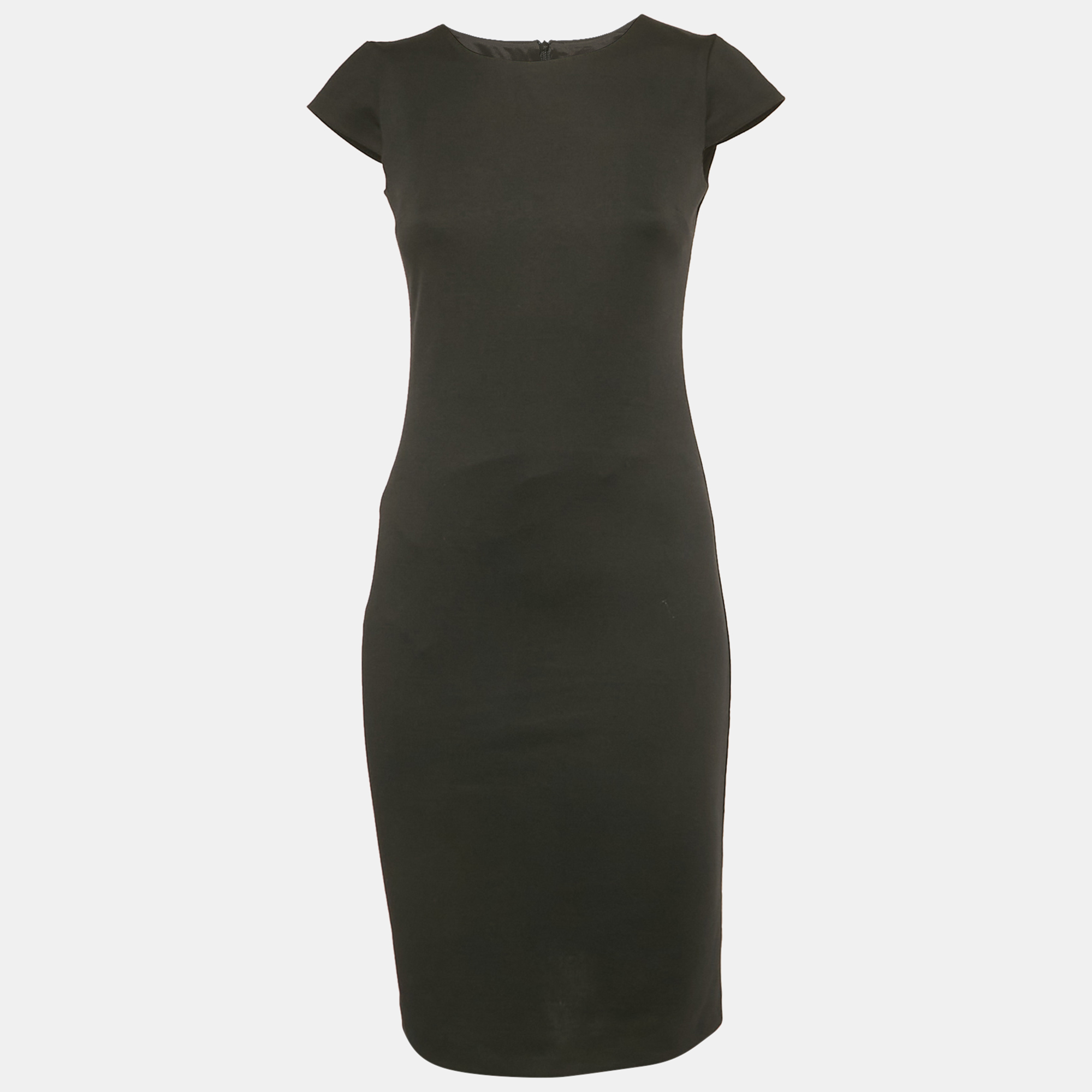 Pre-owned Veronica Virta Black Crepe Mini Dress Xs
