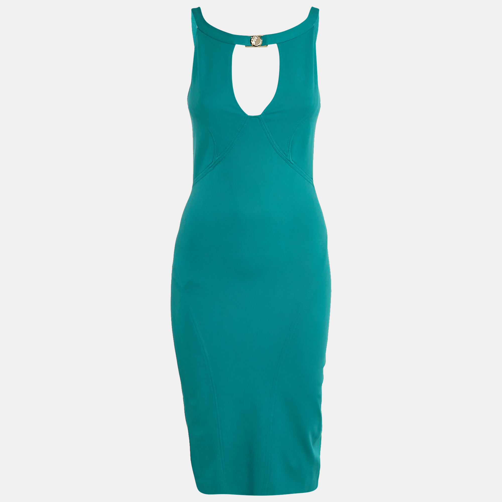 

Versace Collection Blue Jersey Sleeveless Short Dress M
