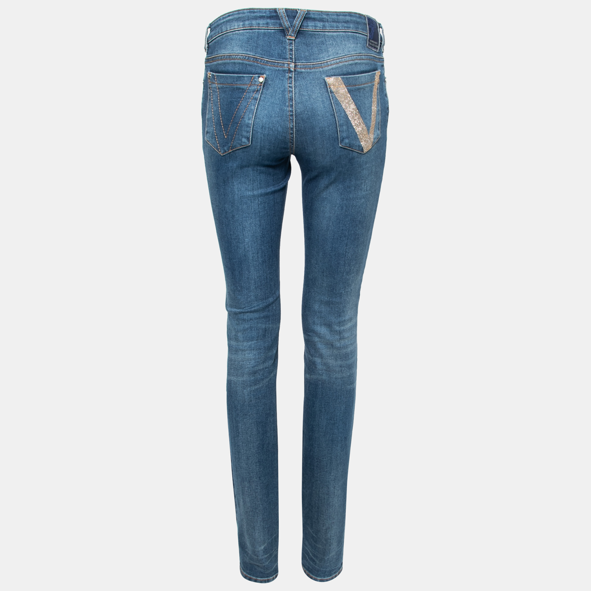 

Versace Collection Blue Denim Slim Fit Jeans