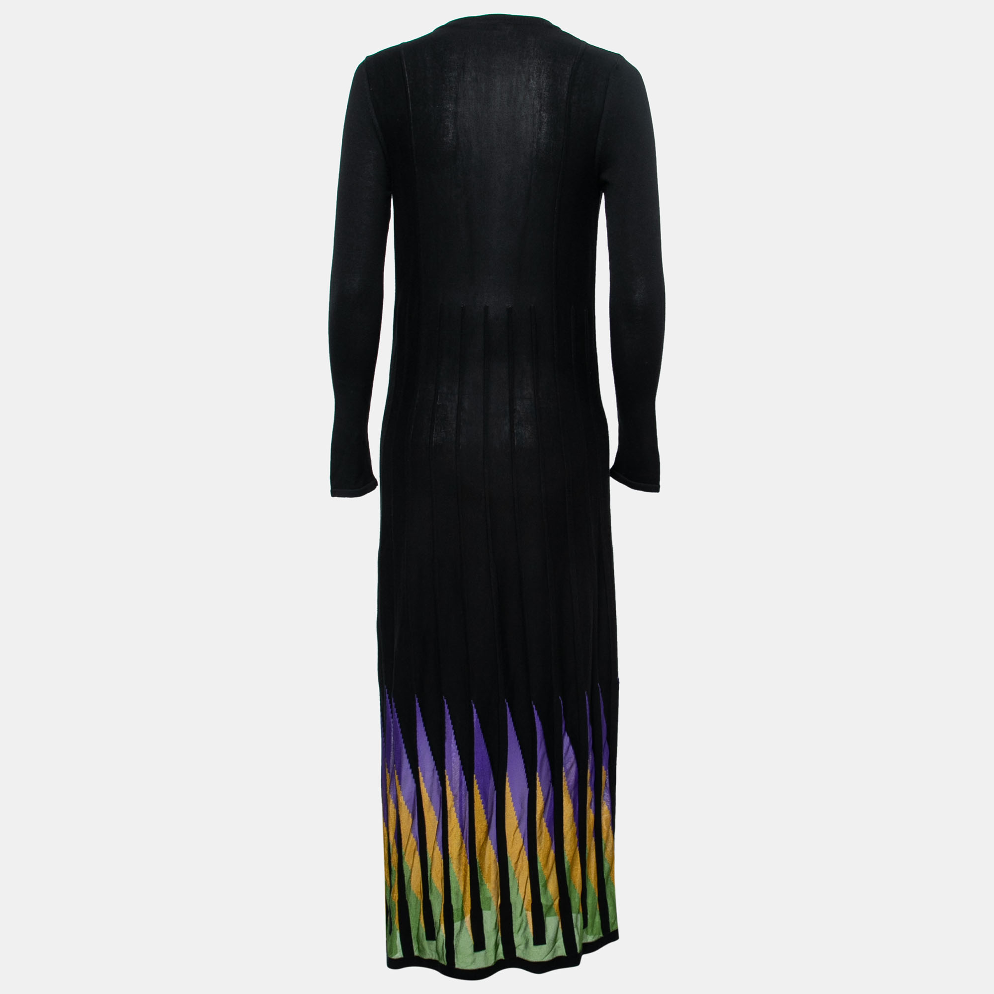 

Versace Collection Black Knit Cardigan Dress