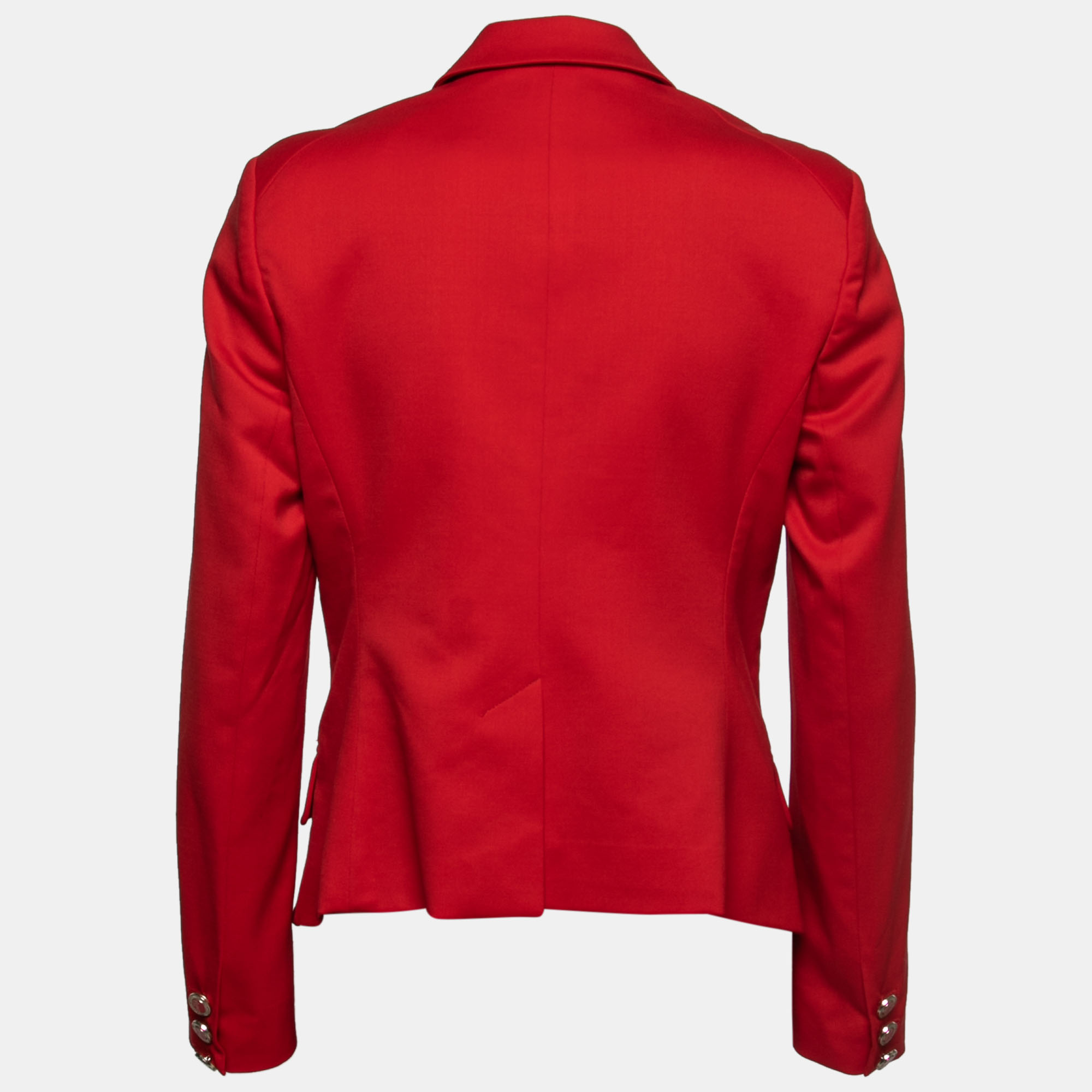 

Versace Collection Vintage Red Wool Single-Breasted Blazer