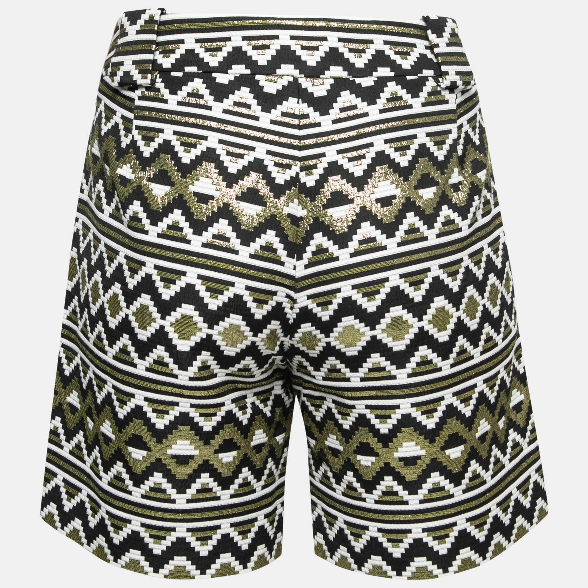 

Versace Collection Black Metallic Patterned Jacquard Shorts