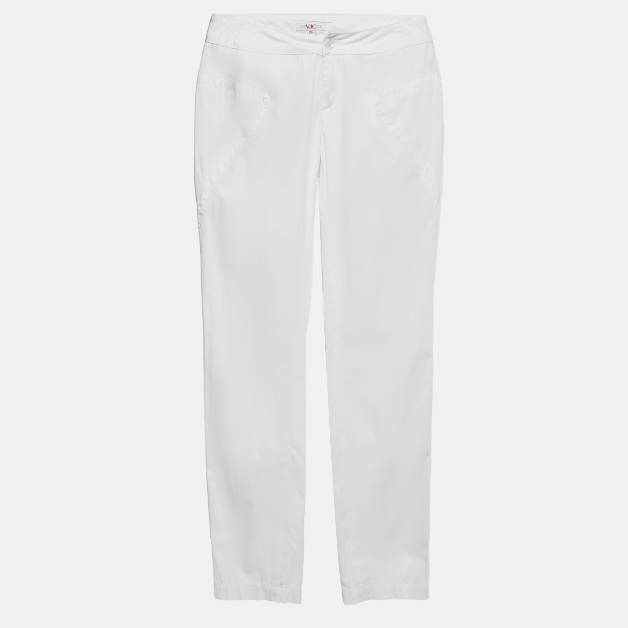 

Versace Jeans Couture White Cotton Trousers S