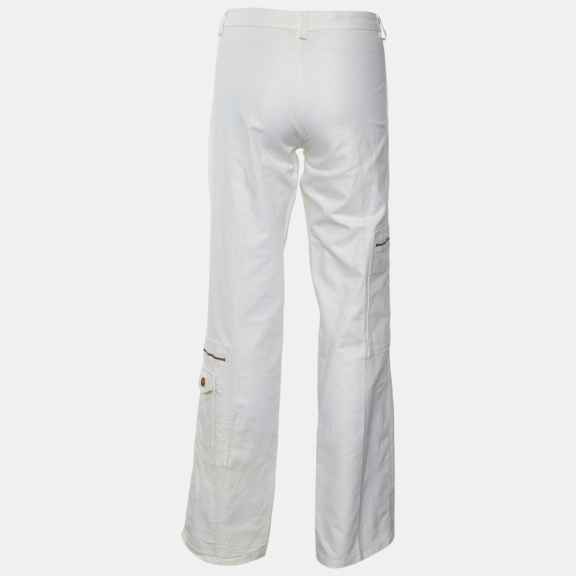 

Versace Jeans Couture White Denim Pocket Detail Jeans /Waist 30