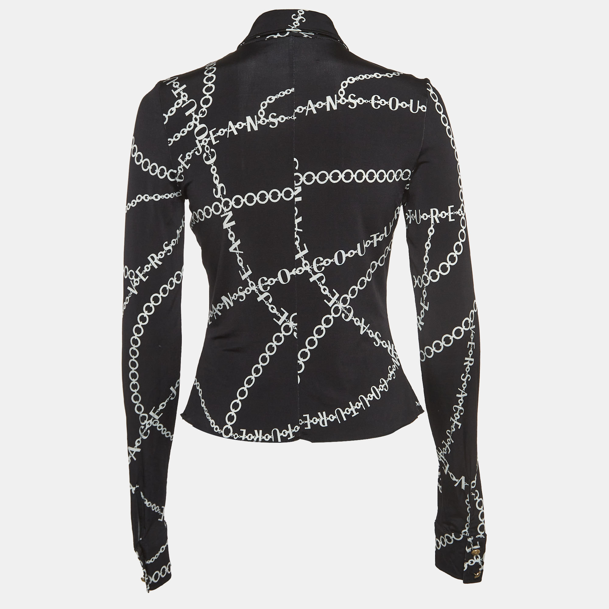 

Versace Jeans Couture Black Chain Print Jersey Shirt