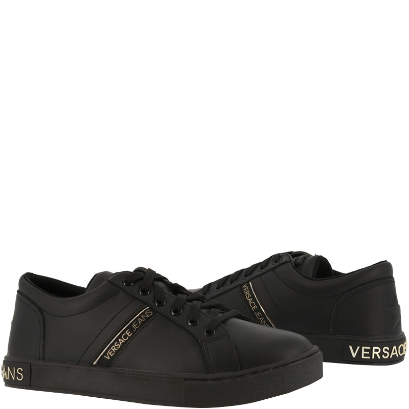 versace jeans black shoes