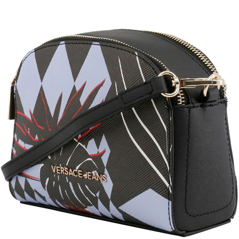 

Versace Jeans Black Print Synthetic Leather Shoulder Bag