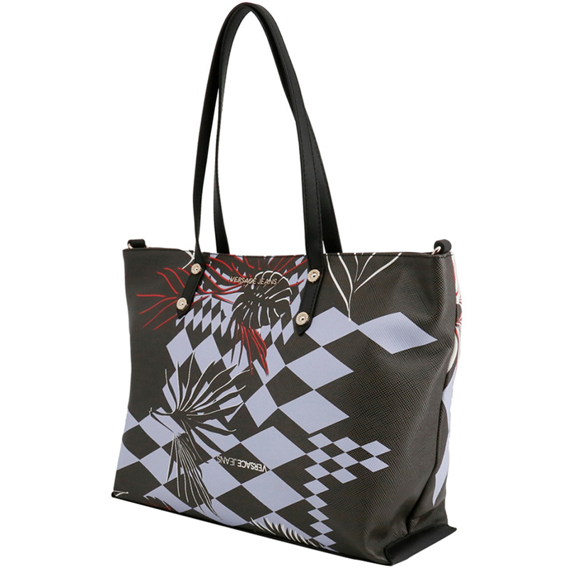 

Versace Jeans Black Print Synthetic Leather Tote
