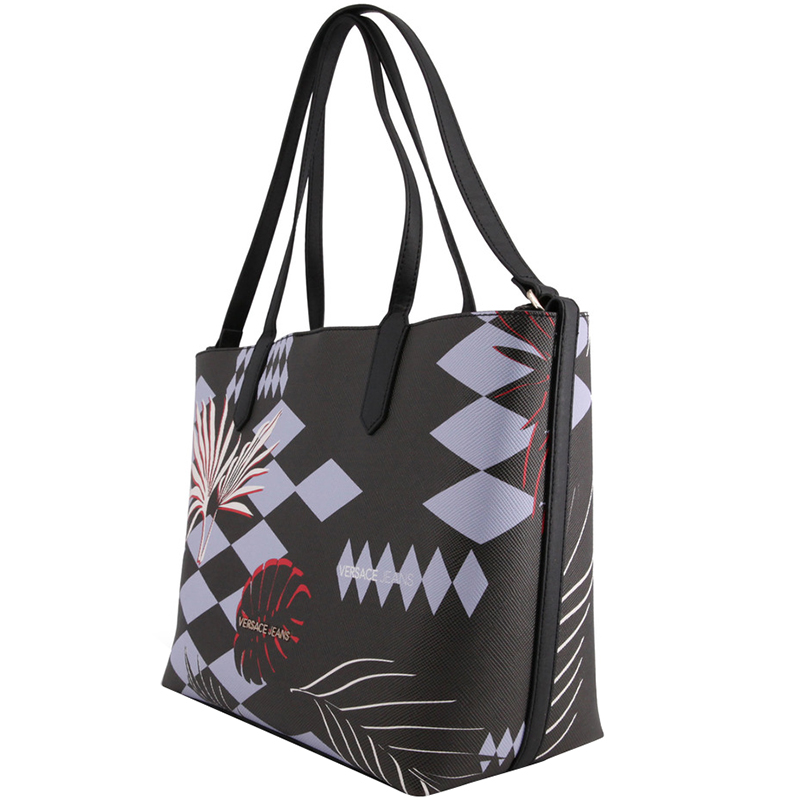 

Versace Jeans Black Print Synthetic Leather Tote