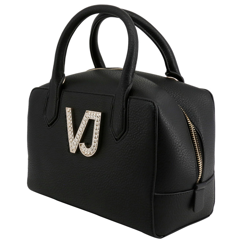 

Versace Jeans Black Synthetic Leather Top Handle Bag