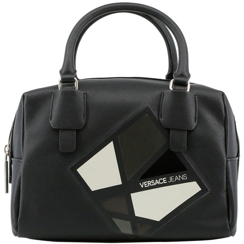 Versace Jeans Black Synthetic Leather Shoulder Bag