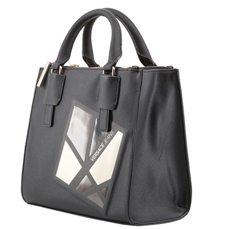 

Versace Jeans Black Synthetic Leather Tote Bag