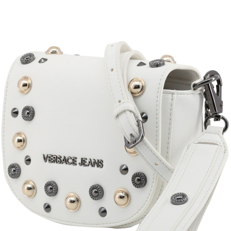 

Versace Jeans White Synthetic Leather Stones Crossbody Bag
