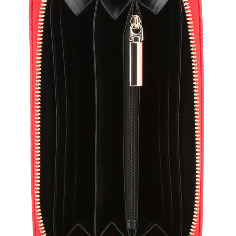

Versace Jeans Red Faux Leather Zip Around Wallet