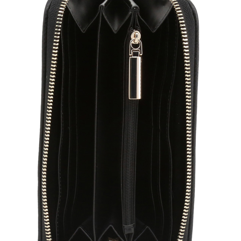 

Versace Jeans Black Faux Leather Zip Around Wallet