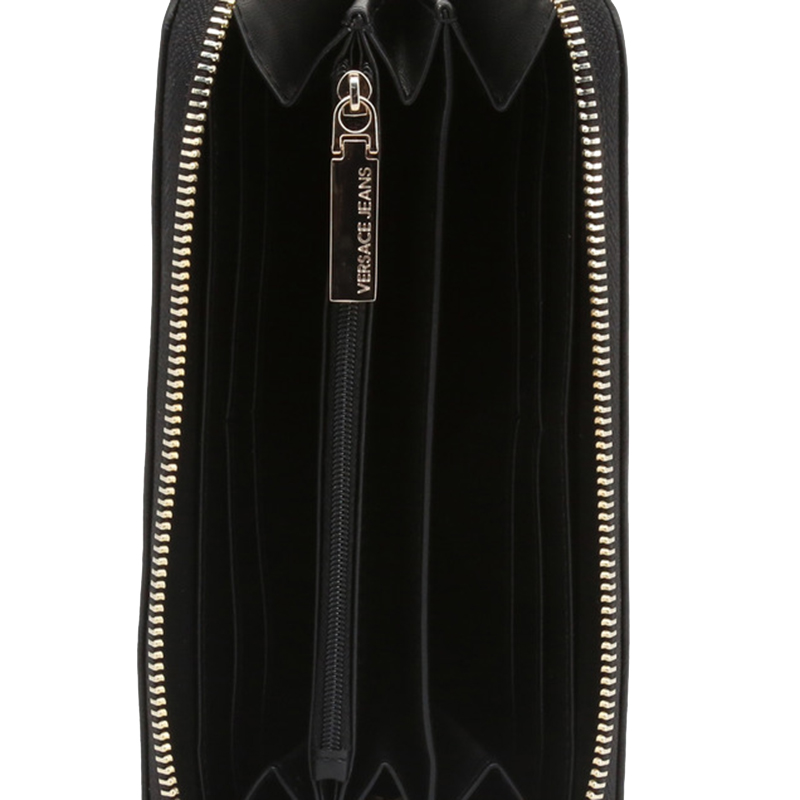 

Versace Jeans Black Faux Leather Zip Around Wallet