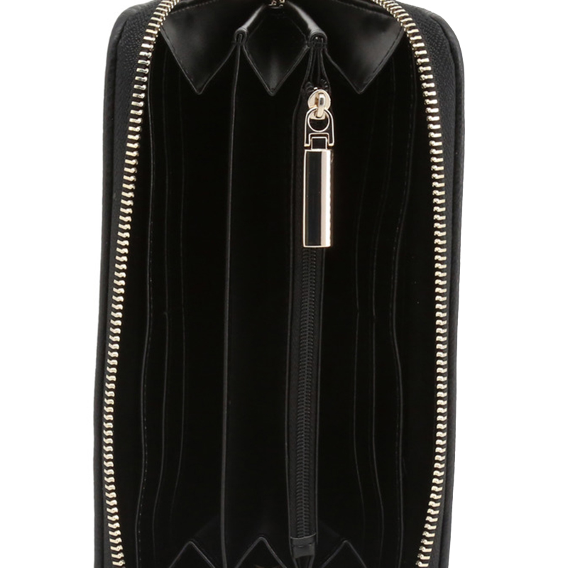 

Versace Jeans Black Faux Leather Zip Around Wallet