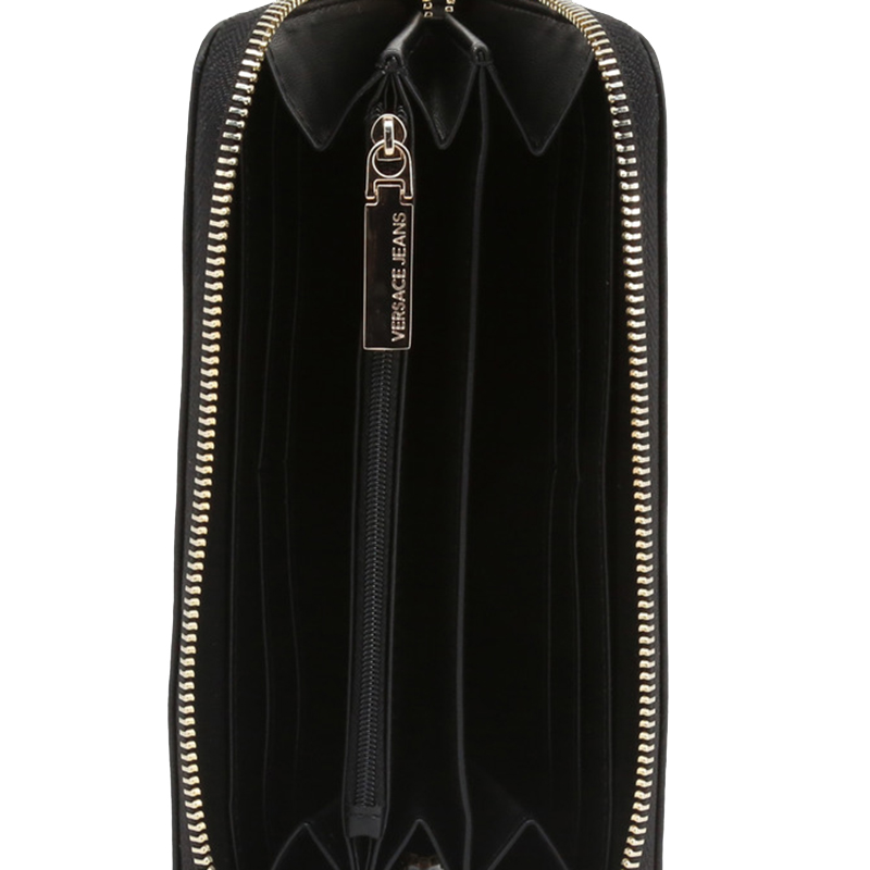 

Versace Jeans Black Faux Leather Zip Around Wallet