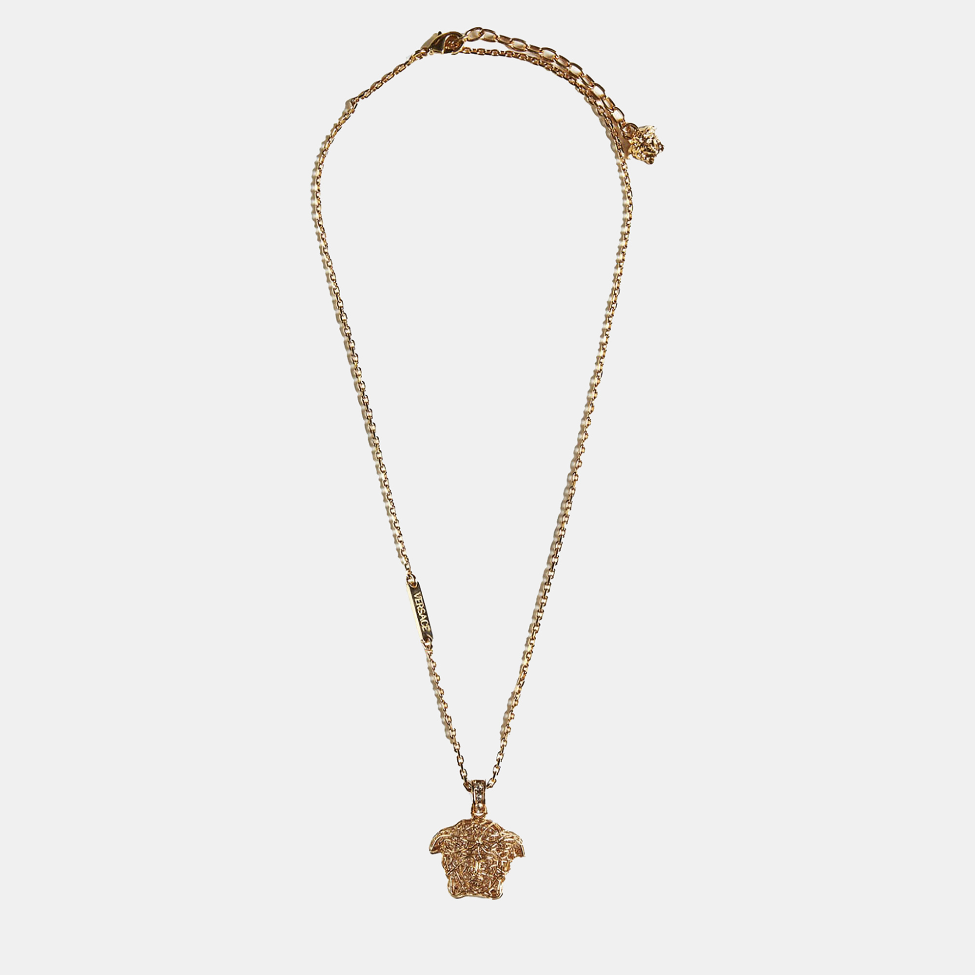 

Versace Gold Metal Medusa Necklace